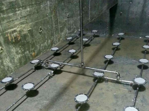 曝氣頭現(xiàn)場